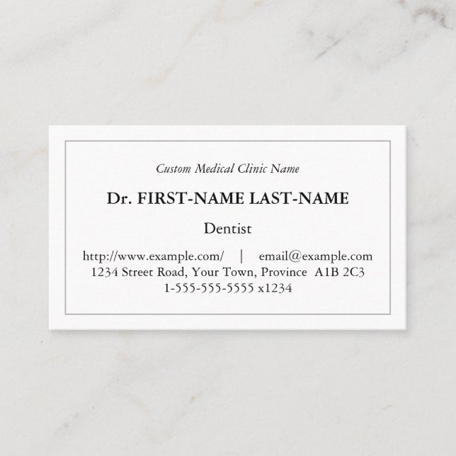 Traditional, Vintage & Nostalgic Business Card (Front)
