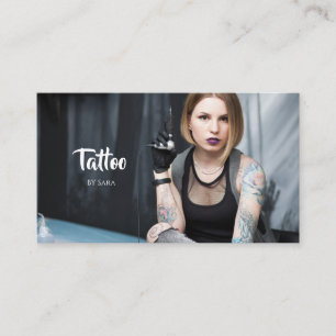 Traditional Vintage Tattoo Artist Appointment Business Card