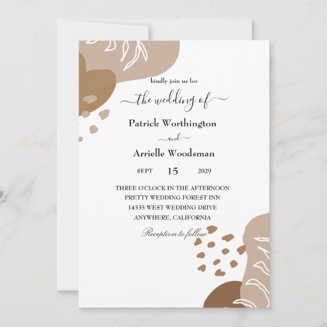 traditional wedding invitation (Front)