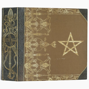 Traditional Wicca Priapic Wand Book of Shadows Binder