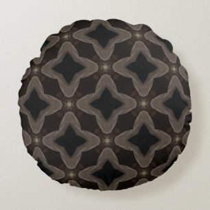 Traditional Wild West Pattern Round Pillow