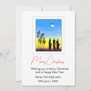 Traditional, Wise Men Merry Christmas Holiday Card