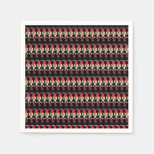 Traditional Wooden Nutcracker Figures Napkin