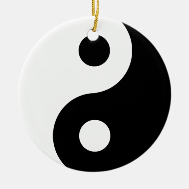 Traditional Yin Yang Ceramic Ornament (Front)
