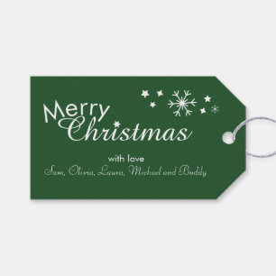 Traditionnel - Vert foncé - Étiquettes Cadeaux per