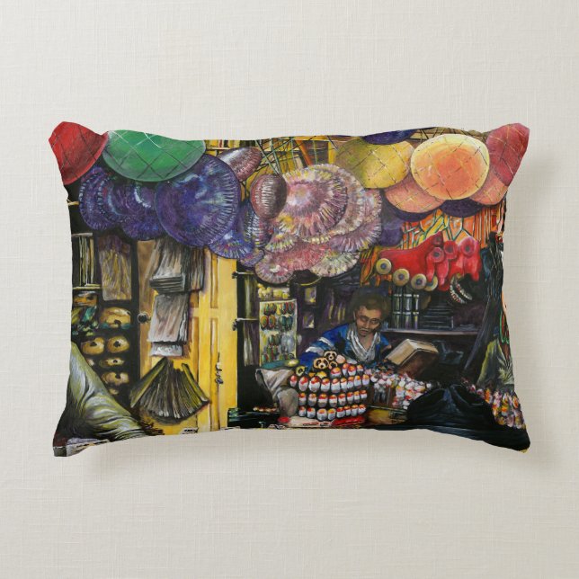 Traditions of Ancient Commerce, Jerusalem Accent Pillow (Front)