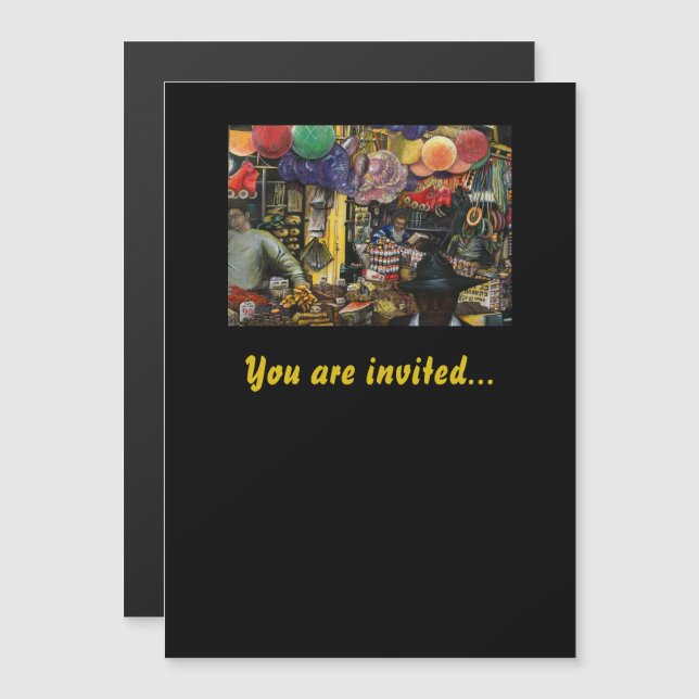 Traditions of Ancient Commerce, Jerusalem Magnetic Invitation (Front/Back)