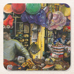 Traditions of Ancient Commerce, Jerusalem Square Paper Coaster