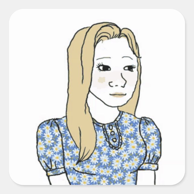 Tradwife wojak stickers (Front)