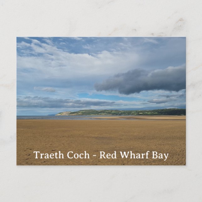 Traeth Coch - Red Wharf Bay Postcard (Front)