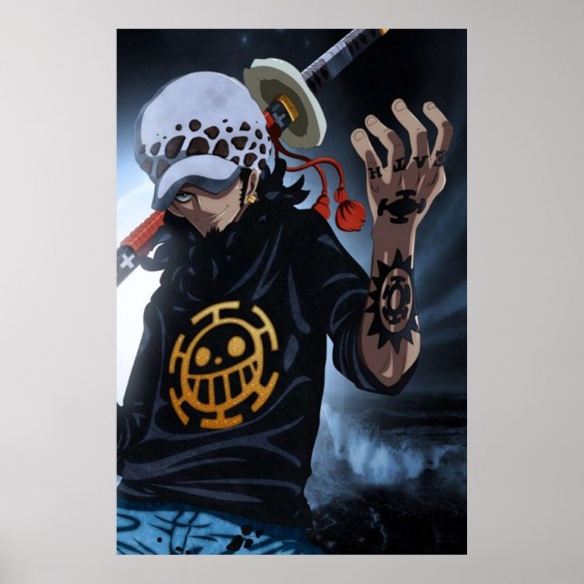 trafalgar d law room poster (Front)