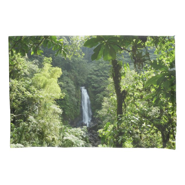 Trafalgar Falls Tropical Rainforest Photography Pillowcase (Front)