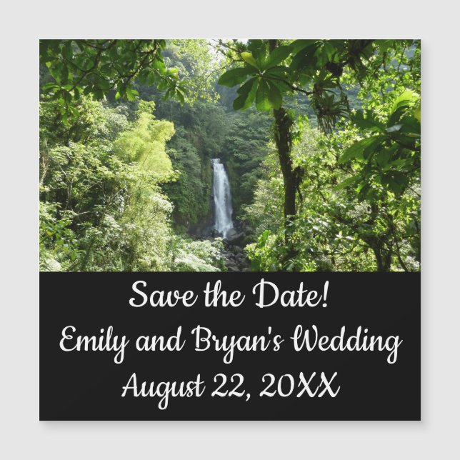 Trafalgar Falls Tropical Rainforest Save the Date (Front)