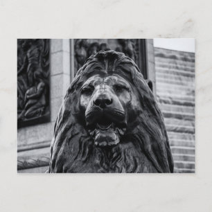 Trafalgar Square Bronze Lion postcard