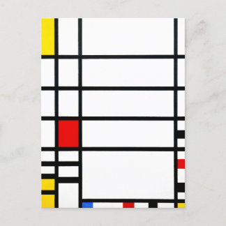 Trafalgar Square by Piet Mondrian - Modern Art Postcard