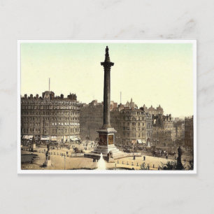 Trafalgar Square, from National Gallery, London, E Postcard