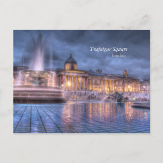 Trafalgar Square in London Postcard