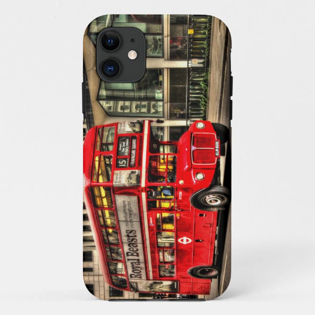 Trafalgar Square London Double Decker Bus Case-Mate iPhone Case (Back)