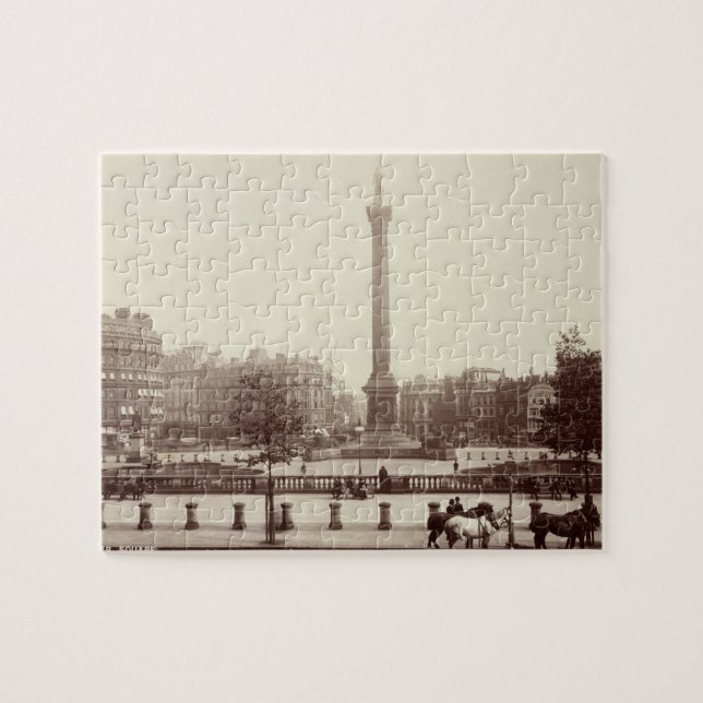 Trafalgar Square, London (sepia photo) Jigsaw Puzzle (Horizontal)
