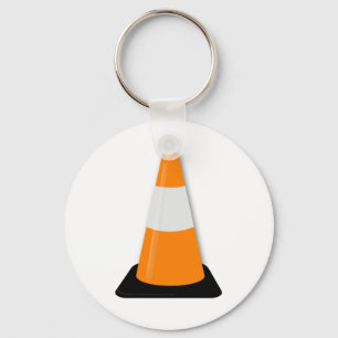 Traffic Cone Keychain