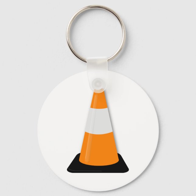 Traffic Cone Keychain (Front)
