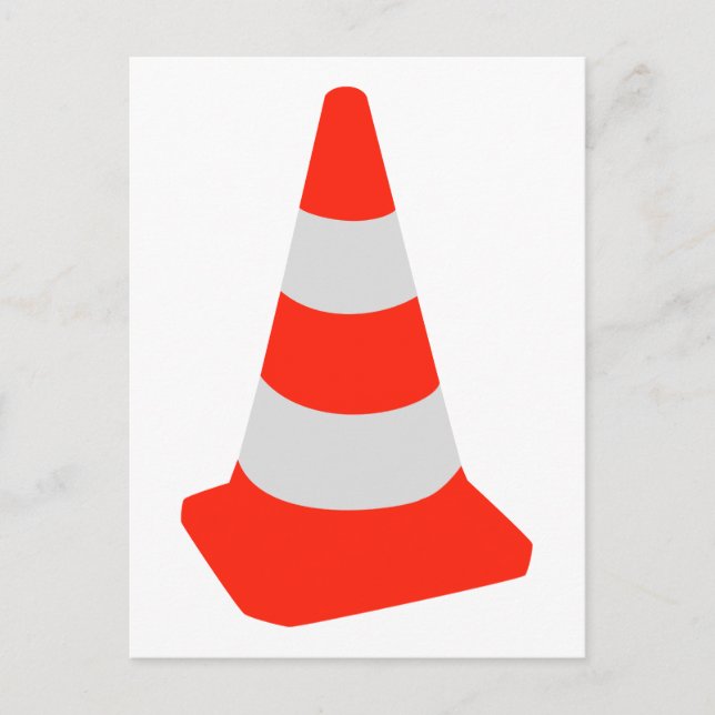 Traffic cone postcard (Front)