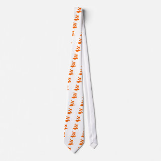 Traffic cone two safety pylons tie