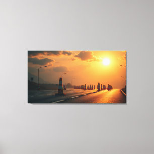Traffic cones canvas print