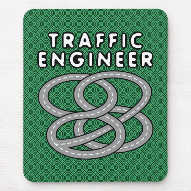 Traffic Engineer Highway Interchange  Mouse Pad (Front)