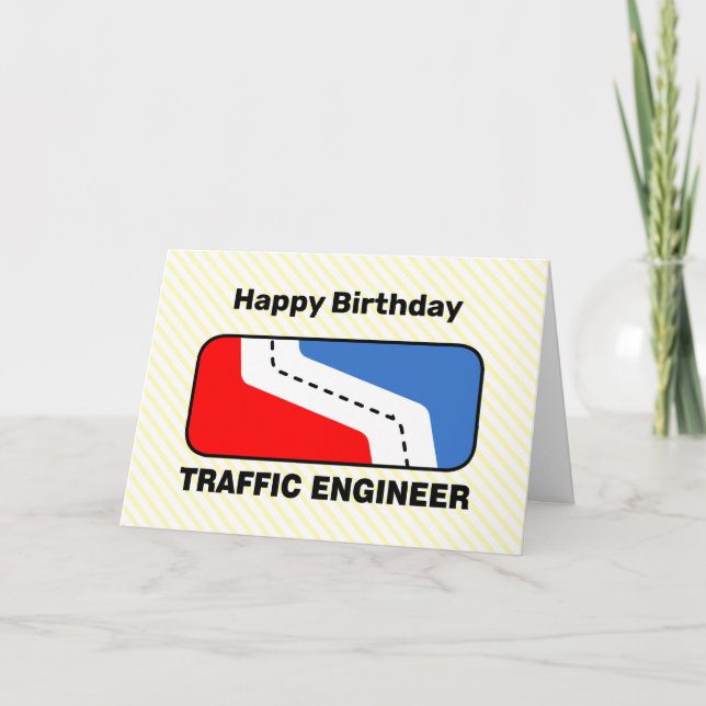 Traffic Engineer League Birthday Card (Front)