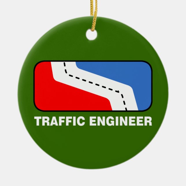 Traffic Engineer League Ceramic Ornament (Front)