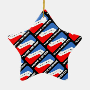 Traffic Engineer League Ceramic Ornament