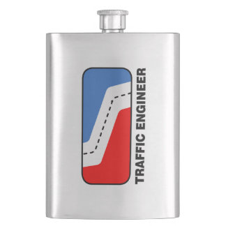Traffic Engineer League Hip Flask
