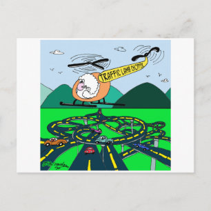 Traffic Lamb-Chopper. Postcard
