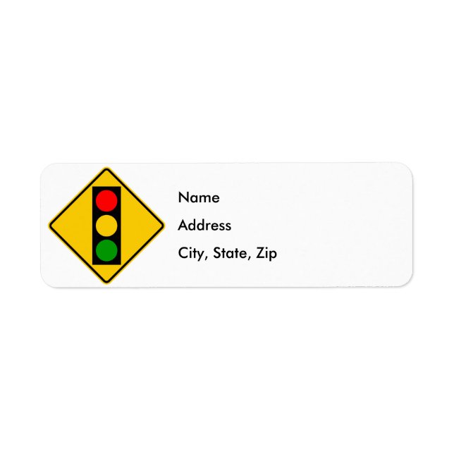 Traffic Light Ahead Highway Sign (Front)