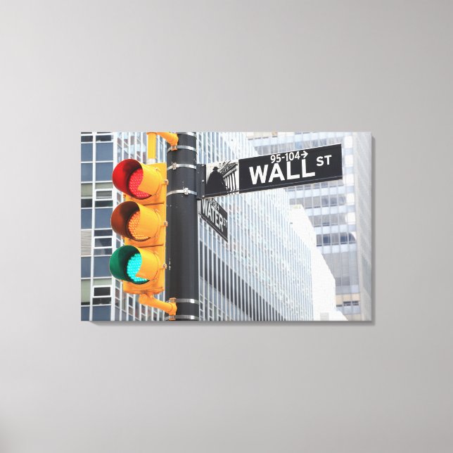Traffic Light and Wall Street Sign (Front)