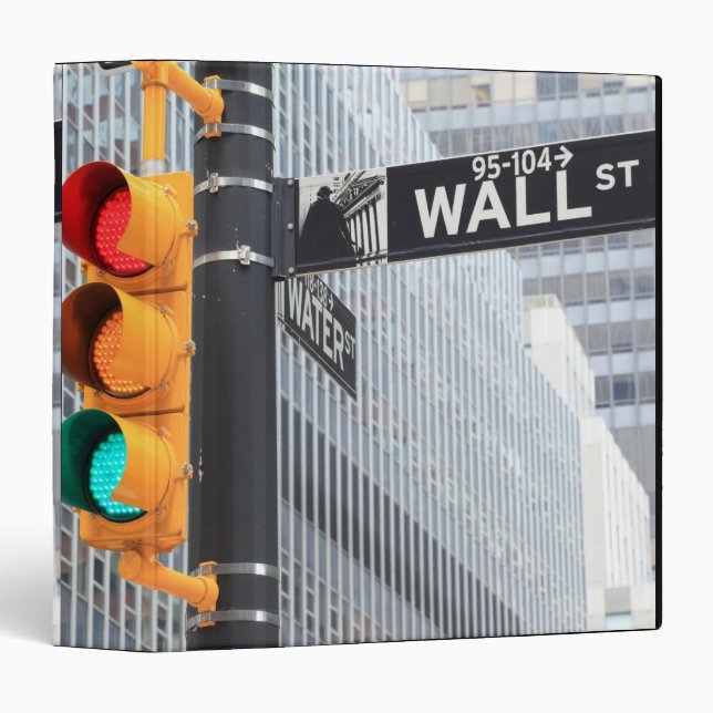 Traffic Light and Wall Street Sign Binder (Front/Spine)