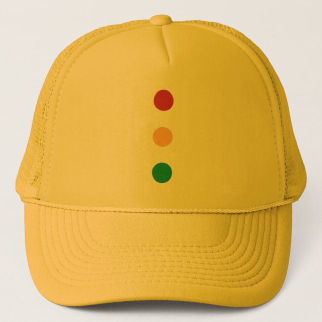 Traffic light colours circles Hats (Front)