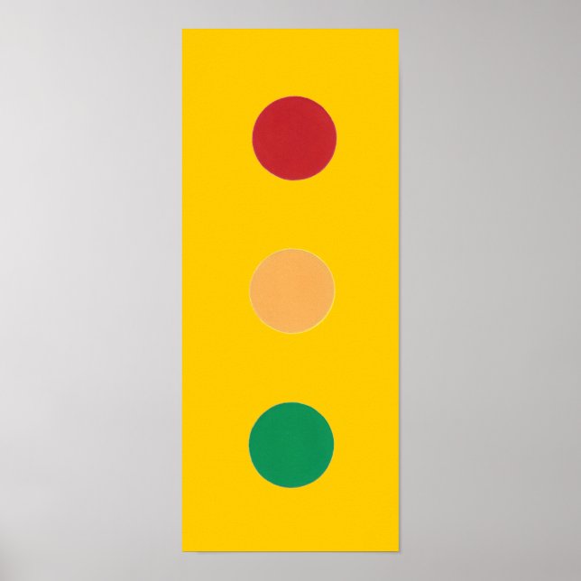 Traffic light colours circles Posters (Front)