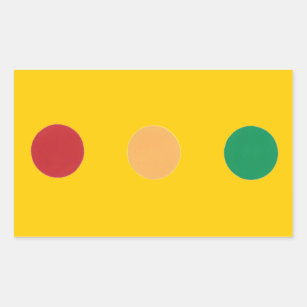 Traffic light colours circles Stickers