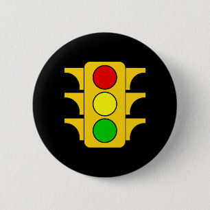 Traffic Light Costume For Halloween Performance 2 Inch Round Button