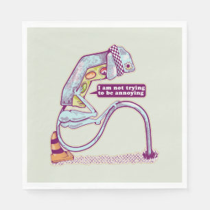 Traffic light looking sad napkin