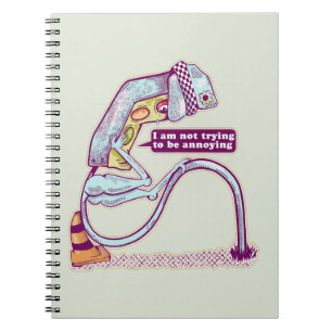Traffic light looking sad notebook
