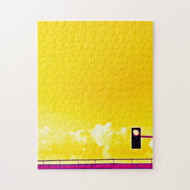 Traffic Light Photo Art yellow pink Adventure Grad Jigsaw Puzzle (Vertical)