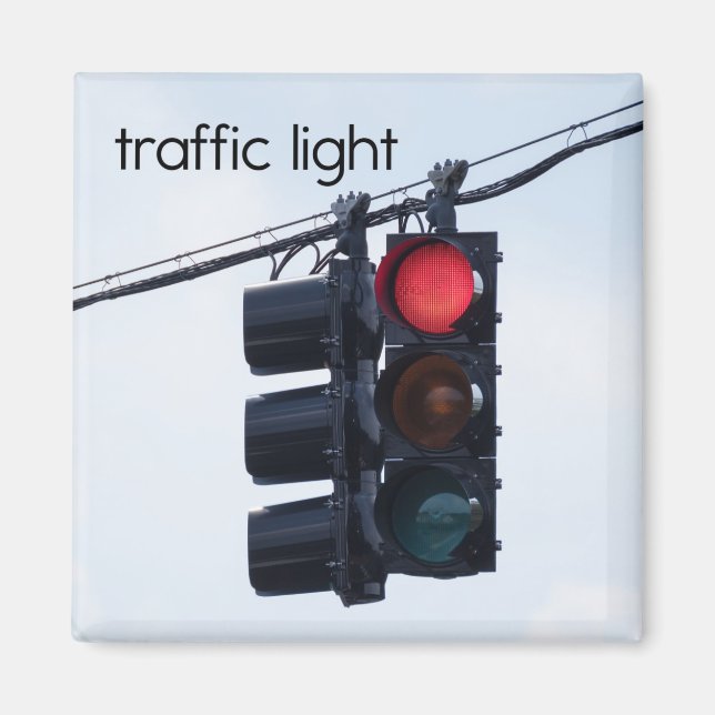 Traffic Light Refrigerator Magnet (Front)