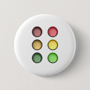 Traffic lights 2 inch round button