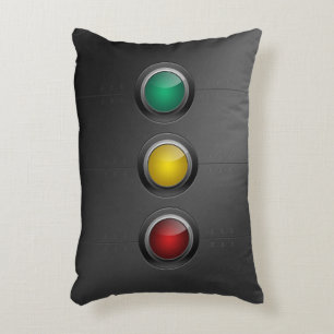 Traffic Lights Accent Pillow
