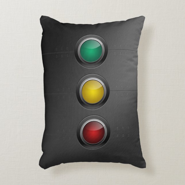 Traffic Lights Accent Pillow (Front(Vertical))