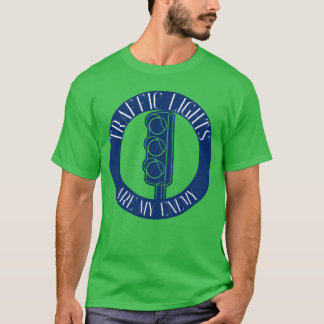 Traffic Lights Cars Commuting Rush Hour boy family T-Shirt