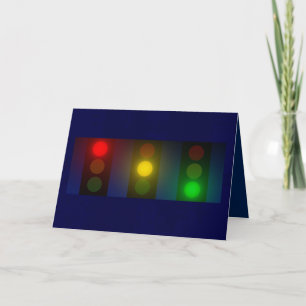 Traffic Lights Christmas card